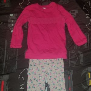 2T Carter's Pink & Floral Outfit